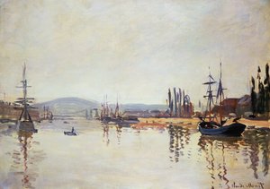 ルーアンの下のセーヌ川 作： Claude Monet