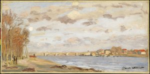 1872年、アルジャントゥイユのセーヌ川 作： Claude Monet