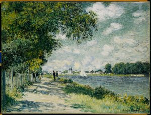 アルジャントゥイユのセーヌ川、1875年 作： Claude Monet