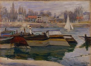 アニエールのセーヌ川 作： Claude Monet
