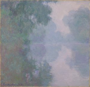 ジヴェルニーのセーヌ川、朝の霧、1897 作： Claude Monet