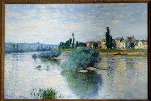 ラヴァクールのセーヌ川 作： Claude Monet