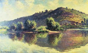 1883年、ポートヴィレのセーヌ川 作： Claude Monet
