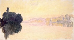 1894年、ポートヴィレスのセーヌ川。 作： Claude Monet
