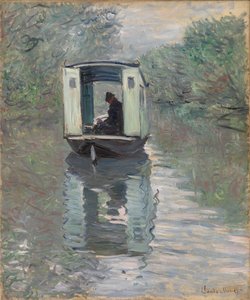 スタジオボート (Le Bateau-atelier) 作： Claude Monet