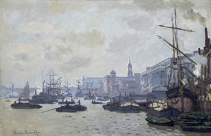 「ロンドンのテムズ川」、1871 年