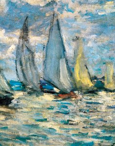 1874年頃のアルジャントゥイユでのボートやレガッタ（詳細 作： Claude Monet