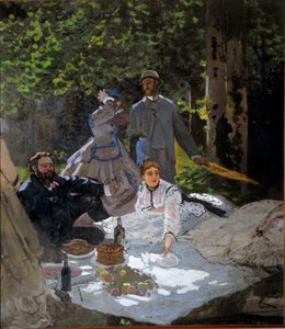 草の上での朝食 作： Claude Monet