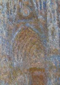 ルーアンのカテドラル、ポータル 太陽の朝、青いハーモニー 詳細。クロード・モネ（1840-1926）の絵画 1893年 太陽0,91 x 0,63 m パリ、オルセー美術館 作： Claude Monet