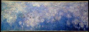 ニンファたち、雲。ジヴェルニーで描かれたトリプティクの中央部分。クロード・モネ（1840-1926）の作品 作： Claude Monet