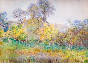 果樹園、c。 1874年（キャンバスに油彩） 作： Claude Monet