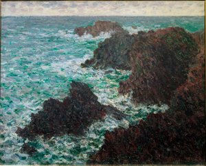 ベル＝イルの岩、荒々しい海岸 作： Claude Monet