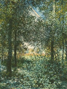 茂み：アルジャントゥイユの家、1876 作： Claude Monet