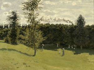 田舎の電車 作： Claude Monet