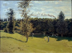 田園風景の中の列車 1870年頃（油彩・キャンバス 作： Claude Monet
