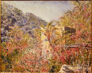 サッソ渓谷、太陽の効果 作： Claude Monet