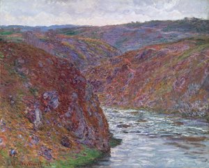 クルーズの谷（灰色の日） 作： Claude Monet