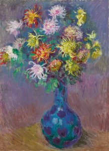 菊の花瓶、1882 作： Claude Monet
