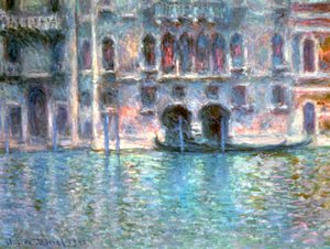ヴェネツィア、パラッツォダムーラ、1908 作： Claude Monet