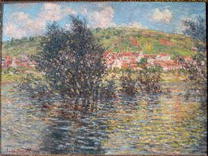 ラバクールから見たヴェトゥイユ 作： Claude Monet