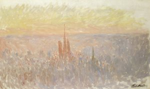 ルーアンの眺め 作： Claude Monet