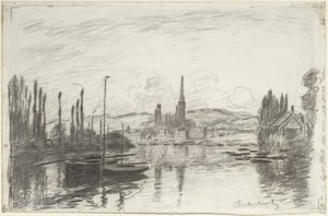 ルーアンの眺め、1883年 作： Claude Monet