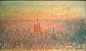 ルーアンの全景 作： Claude Monet