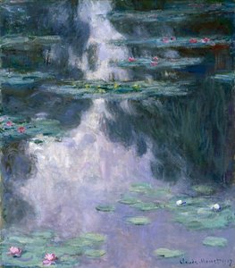 睡蓮（ニンフェア）1907（帆布に油彩） 作： Claude Monet