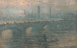 ウォータールー橋、霧の朝 作： Claude Monet