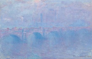 ウォータールー橋、エフェクト・ドゥ・ブルイヤード 作： Claude Monet