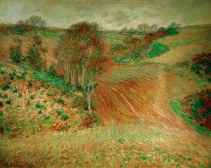 エトルタの冬の風景 作： Claude Monet