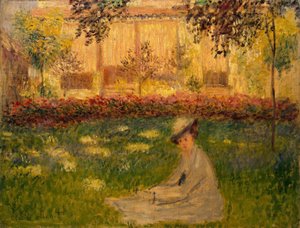 庭園の女 作： Claude Monet