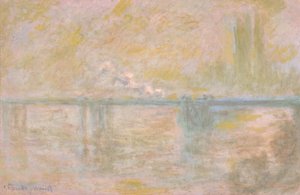 チャーリング・クロス橋、ロンドン 作： クロード・モネ