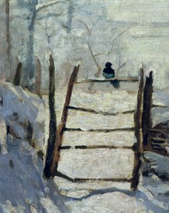 カササギ、1868-1869 作： Claude Monet