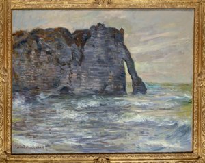エトルタ、クリフ、ポルトダヴァル 作： Claude Monet