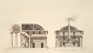 塩の入り口の断面は、理想的な都市ショー、1801年頃の作品です