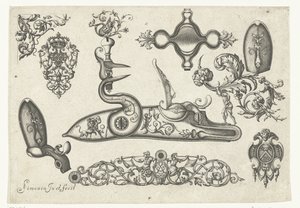 10のモチーフ Plusieurs pieces et ornaments Darquebuzerie (シリーズ名) 作： Claude Simonin