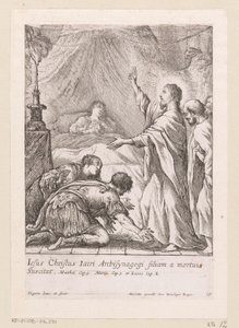 キリストはヤイロの娘を復活させる Miracula Domini Nostri Jesu Christi (シリーズタイトル) キリストの奇跡（シリーズタイトル） 作： Claude Vignon