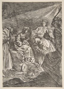 賢者の崇拝、1619年。 作： Claude Vignon