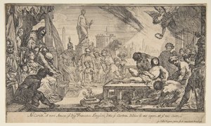 聖ローレンスの殉教、ca。 1627年。 作： Claude Vignon