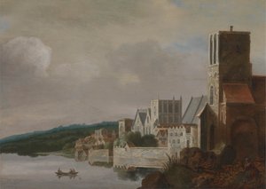 ウェストミンスターのテムズ川 作： Claude de Jongh
