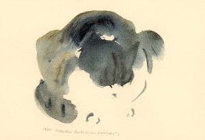猫、1985（水彩） 作： Claudia Hutchins Puechavy