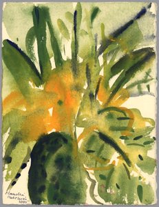 サクラソウ、2005（水彩） 作： Claudia Hutchins Puechavy
