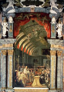 チャールズ2世の聖体拝領（1661-1700）と彼の法廷、1690年 作： Claudio Coello