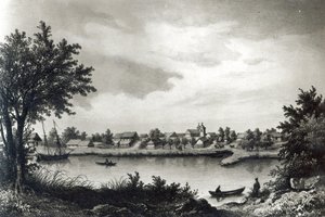 バルディビア、H。ワンダーバーチによって彫刻された「チリの歴史」から、1836 作： Claudio Gay