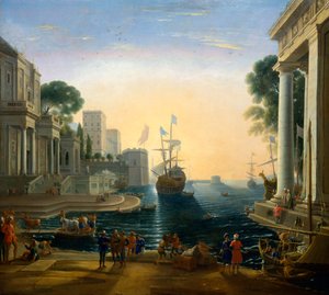 クロード・ロレーヌの後の「港」、c1820