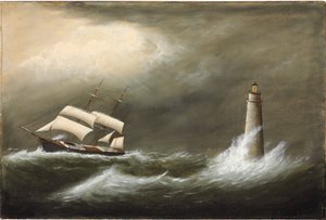 マイノットの光を通過する船 作： Clement Drew