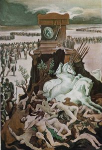パトクレスの葬式。 クレメント ゴンティエ (1876-1918) によるホメレの「イリアス」 (オメロ) の挿絵。 パリ、アンリ・ローレンス 作： Clement Gontier