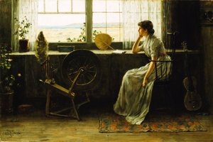 待っている、1885 作： Clement Rollins Grant