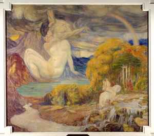 放射能、磁気 ヘレネ・デュフォー（1869-1939）の絵画 20世紀 パリ